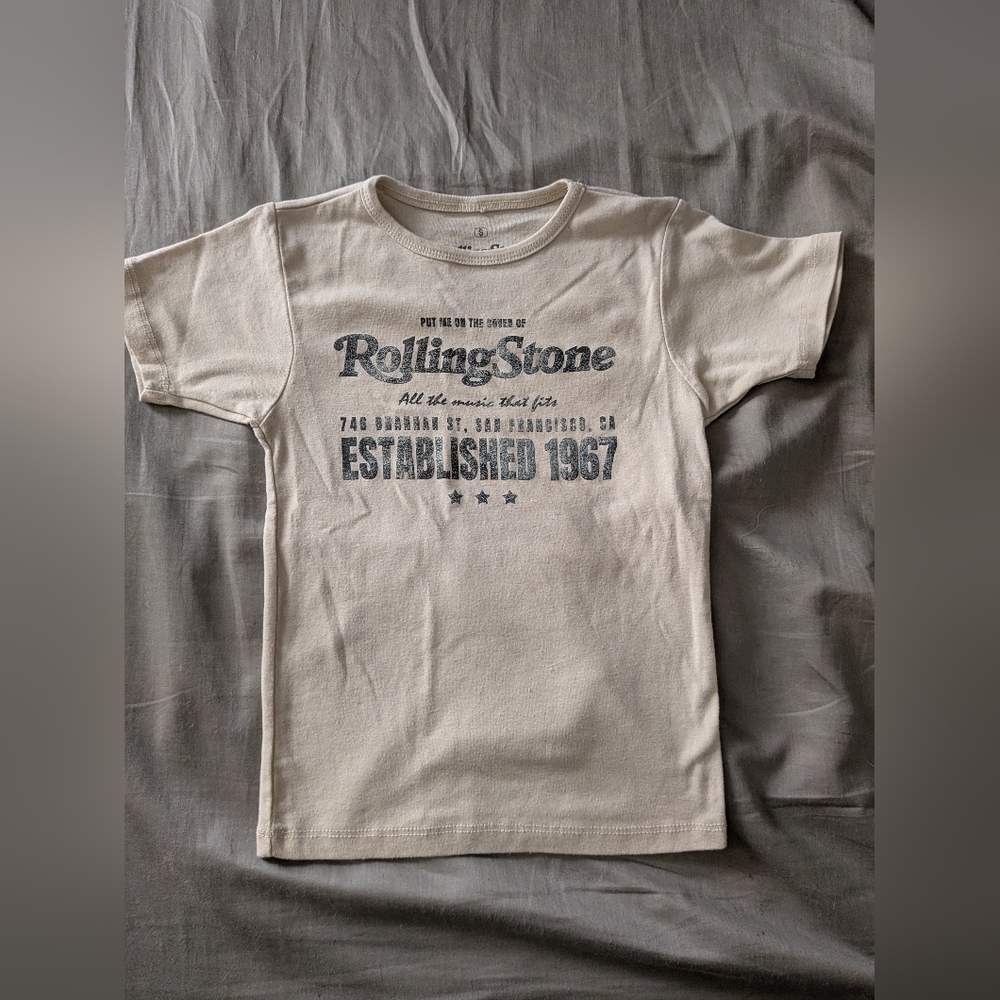 The Rolling Stones Beige Graphic Tee